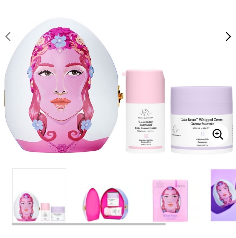 Drunk Elephant Kissy Face Set The Softening Routine- Babyfacial & Lala Retro NIB